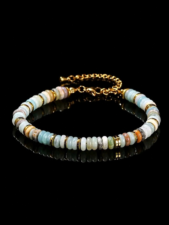 Anthropologie Jewelry - Gold-Accented Multicolor Beaded Bracelet - Women Jewelry